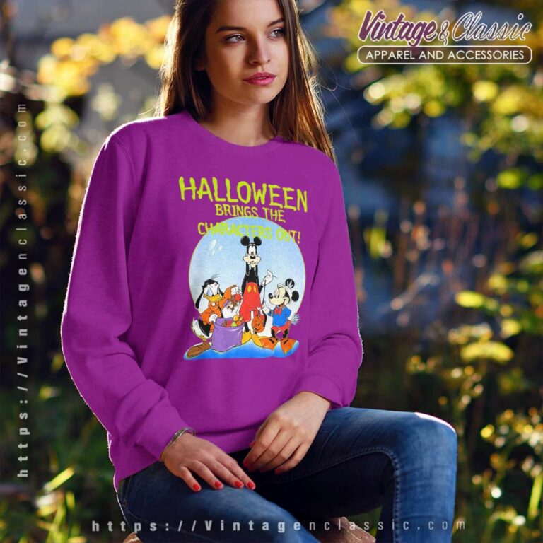 Halloween Mickey And Friends Disneyland Sweatshirt Halloween Mickey And Friends Disneyland Sweatshirt