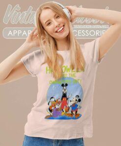 Halloween Mickey And Friends Disneyland Women TShirt