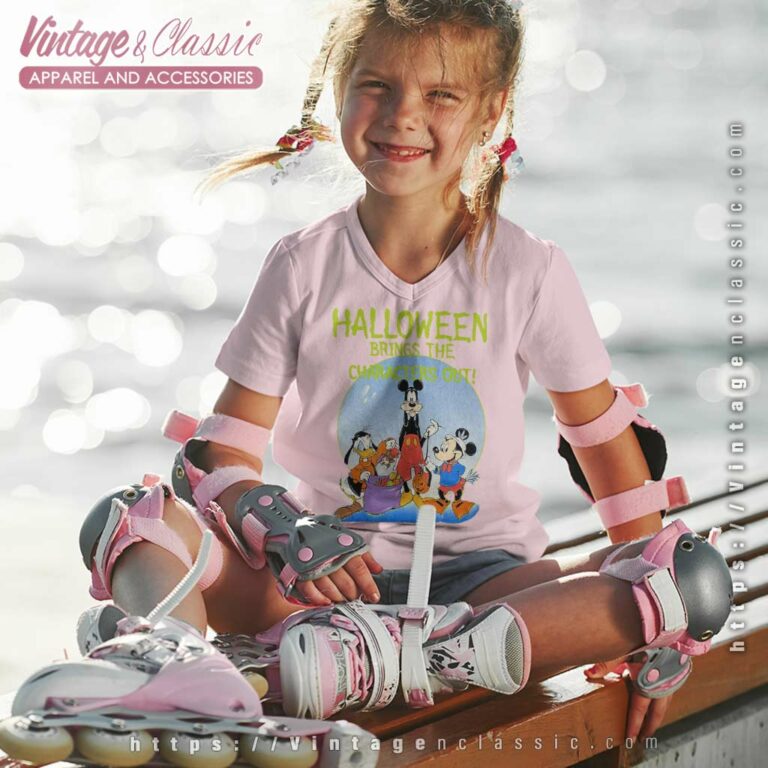 Halloween Mickey And Friends Disneyland kids Vneck Halloween Mickey And Friends Disneyland kids Vneck