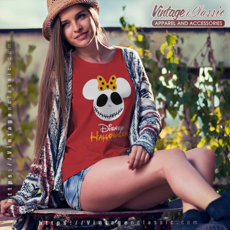 Halloween Minnie Disney Jack Skellington T Shirt Halloween Minnie Disney Jack Skellington T Shirt
