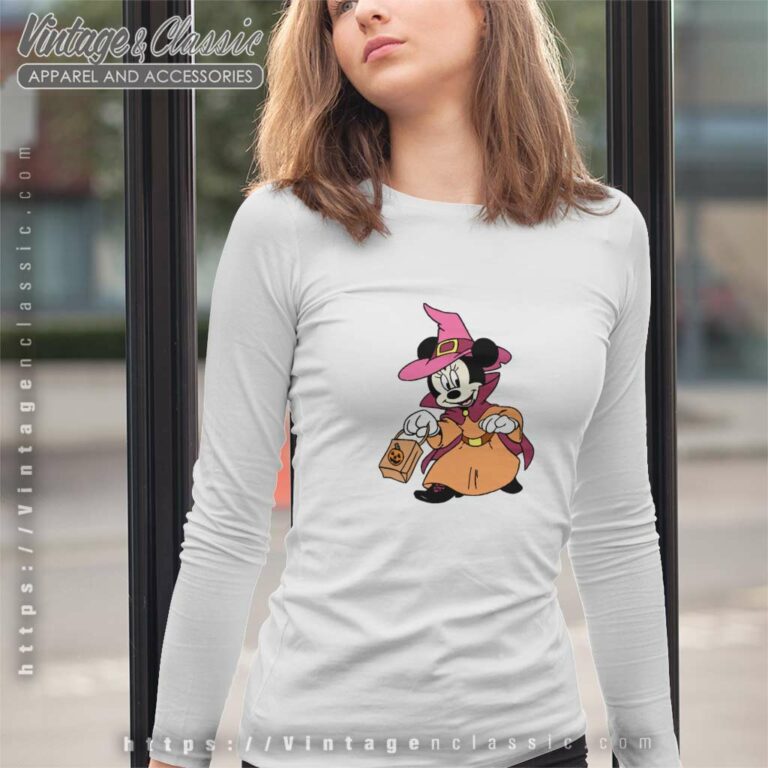 Halloween Minnie Trick Or Treat Long Sleeve Tee Halloween Minnie Trick Or Treat Long Sleeve Tee
