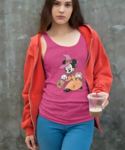 Halloween Minnie Trick Or Treat Tank Top Racerback