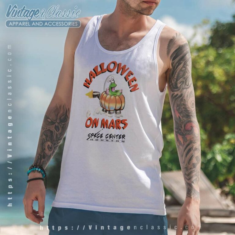 Halloween On Mars Space Center Houston Tank Top Racerback Halloween On Mars Space Center Houston Tank Top Racerback