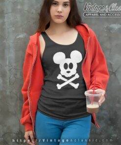Halloween Skull Bones Skeleton Mickey Tank Top Racerback