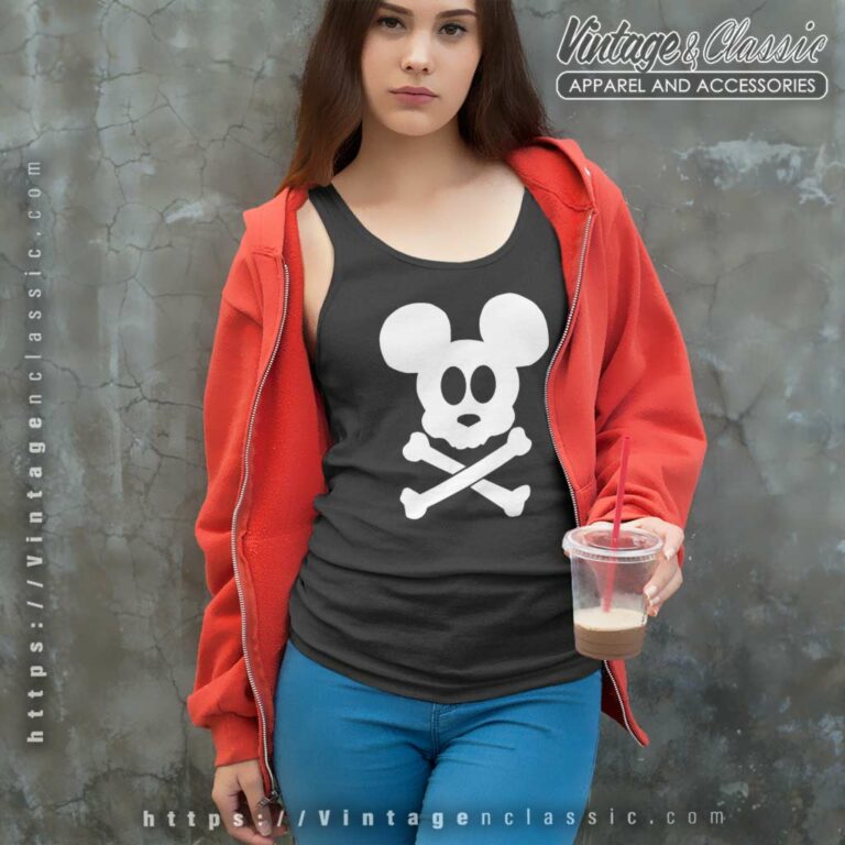Halloween Skull Bones Skeleton Mickey Tank Top Racerback Halloween Skull Bones Skeleton Mickey Tank Top Racerback