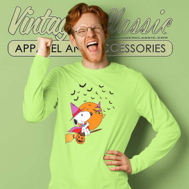 Halloween Snoopy And Woodstock Long Sleeve Tee Halloween Snoopy And Woodstock Long Sleeve Tee