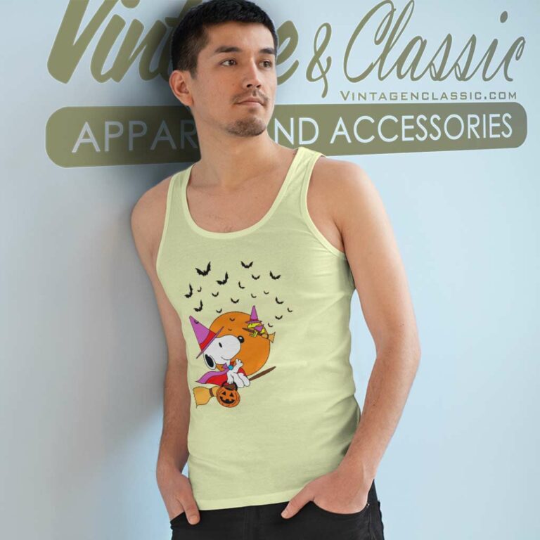Halloween Snoopy And Woodstock Tank Top Racerback Halloween Snoopy And Woodstock Tank Top Racerback