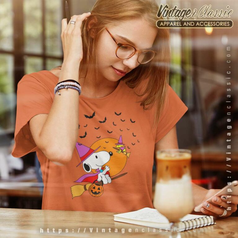 Halloween Snoopy And Woodstock Women TShirt Halloween Snoopy And Woodstock Women TShirt