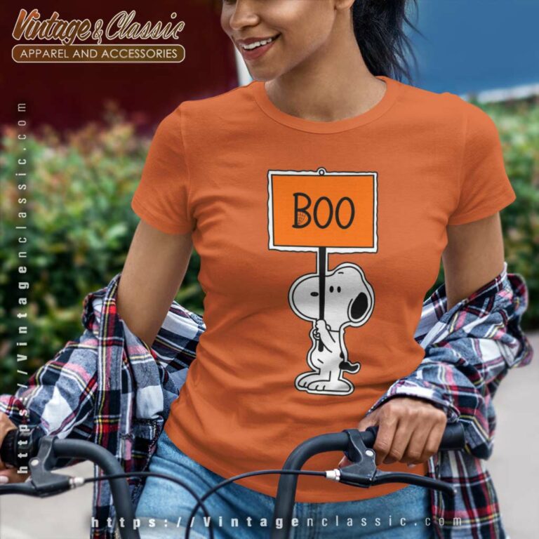 Halloween Snoopy Boo Peanuts Gang Women TShirt Halloween Snoopy Boo Peanuts Gang Women TShirt