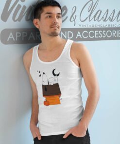 Halloween Snoopy House With Pumpkin Tank Top Racerback
