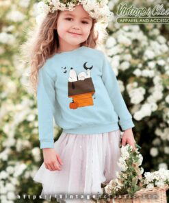 Halloween Snoopy House With Pumpkin kids Sweetshirt
