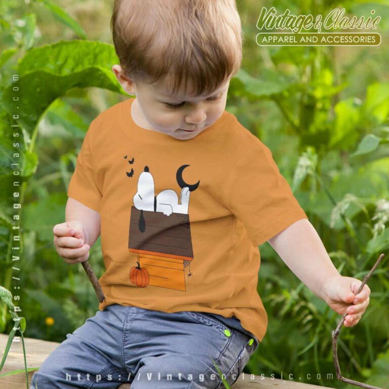 Halloween Snoopy House With Pumpkin kids Tshirt Halloween Snoopy House With Pumpkin kids Tshirt