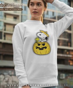 Halloween Snoopy Pumpkin Shirt Bumper Sweatshirt
