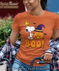 Halloween Snoopy Shirt Woodstock Boo Women TShirt