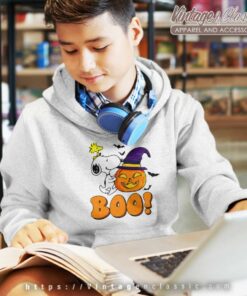 Halloween Snoopy Shirt Woodstock Boo kids Hoodie