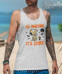 Halloween Snoopy So Awesome Its Scary Tank Top Racerback