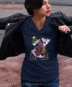 Scooby Doo Spooky Boo Trick Or Treat V Neck TShirt