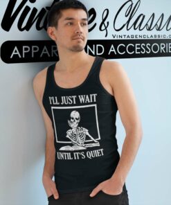 Halloween Teacher Wait Until Its Quiet Tank Top Racerback