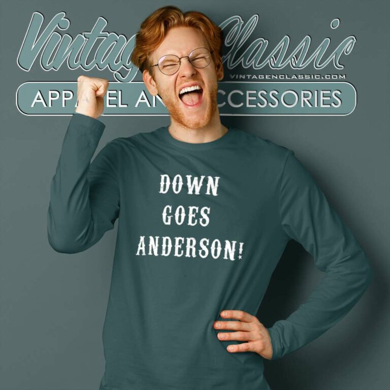 Hamilton Down Goes Anderson Long Sleeve Tee Hamilton Down Goes Anderson Long Sleeve Tee