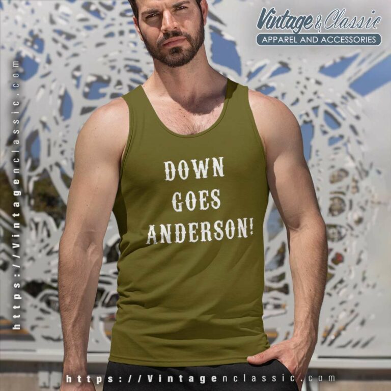 Hamilton Down Goes Anderson Tank Top Racerback Hamilton Down Goes Anderson Tank Top Racerback