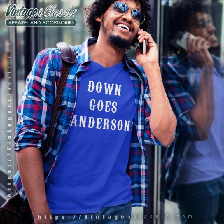 Hamilton Down Goes Anderson V Neck TShirt Hamilton Down Goes Anderson V Neck TShirt