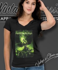 Hammerfall Resurrected V Neck TShirt