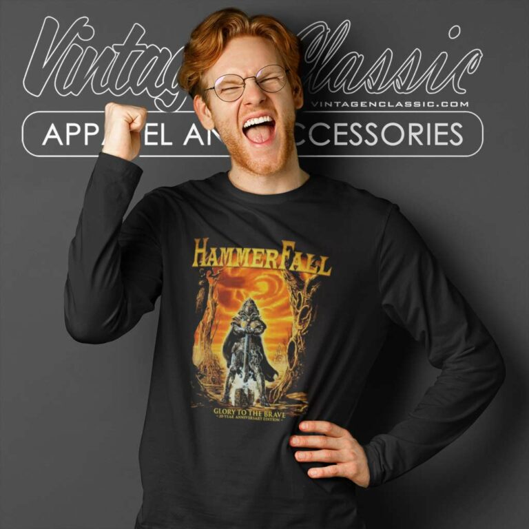 Hammerfall Shirt Glory To The Brave Long Sleeve Tee Hammerfall Shirt Glory To The Brave Long Sleeve Tee