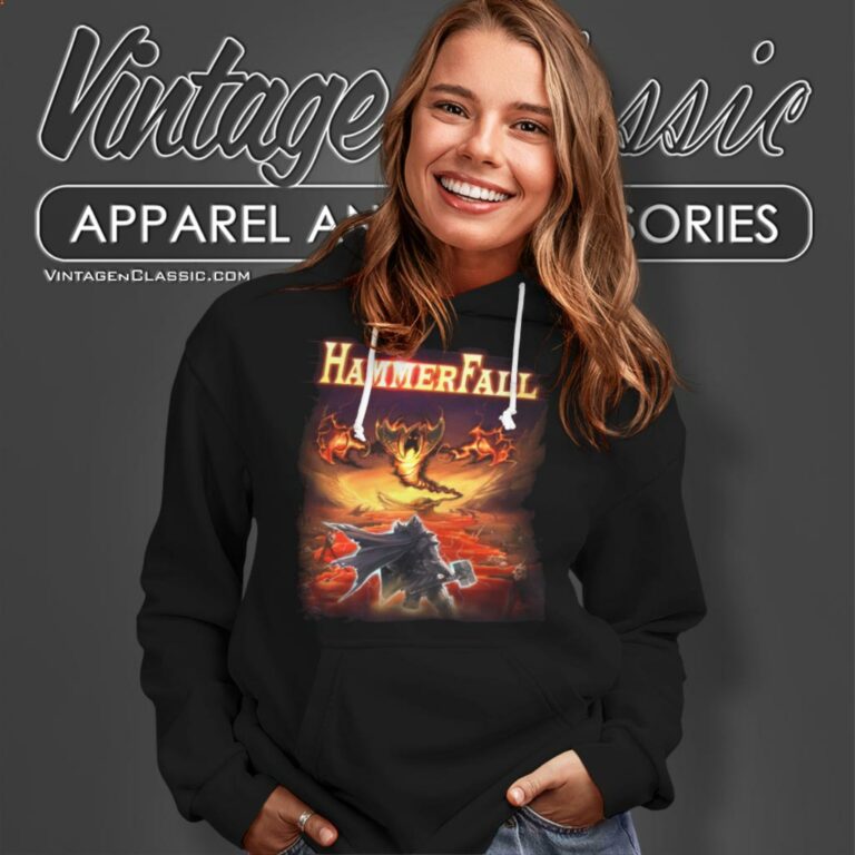 Hammerfall Shirt Hearts On Fire Hoodie Hammerfall Shirt Hearts On Fire Hoodie