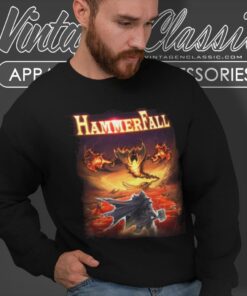 Hammerfall Shirt Hearts On Fire Sweatshirt