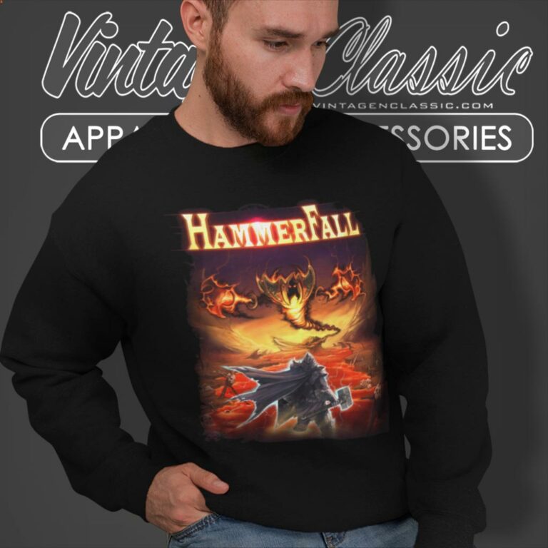 Hammerfall Shirt Hearts On Fire Sweatshirt Hammerfall Shirt Hearts On Fire Sweatshirt