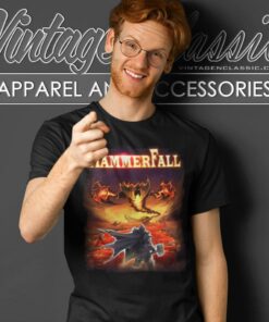 Hammerfall Shirt Hearts On Fire T Shirt