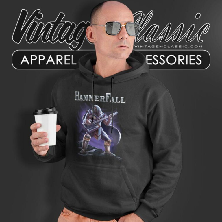 Hammerfall Shirt Hector With Guitar Hoodie Hammerfall Shirt Hector With Guitar Hoodie