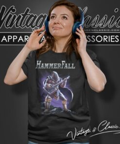 Hammerfall Shirt Hector With Guitar Women T Shirt
