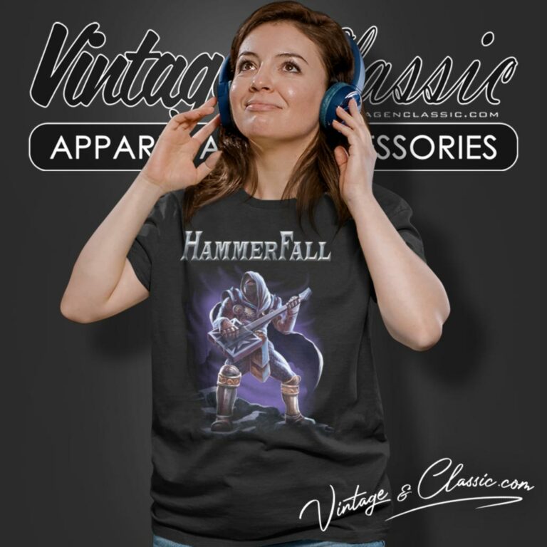 Hammerfall Shirt Hector With Guitar Women T Shirt Hammerfall Shirt Hector With Guitar Women T Shirt