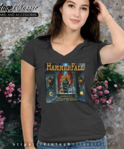 Hammerfall Shirt Legacy Of Kings V Neck TShirt