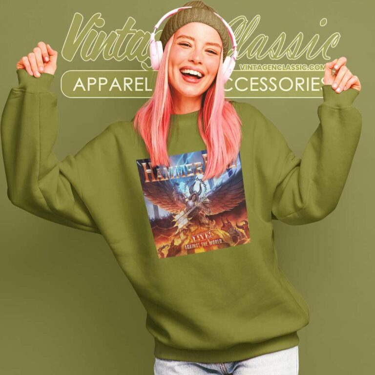 Hammerfall Shirt Live Against The World Sweatshirt Hammerfall Shirt Live Against The World Sweatshirt