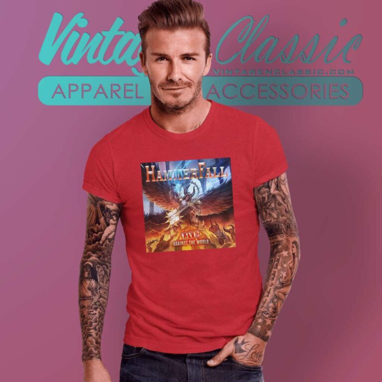 Hammerfall Shirt Live Against The World T Shirt Hammerfall Shirt Live Against The World T Shirt
