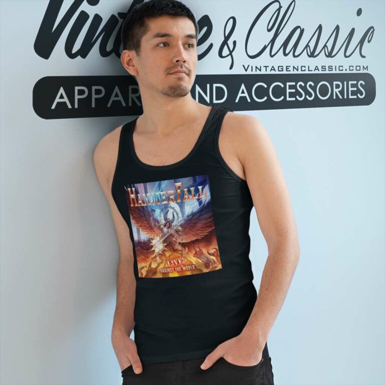 Hammerfall Shirt Live Against The World Tank Top Racerback Hammerfall Shirt Live Against The World Tank Top Racerback