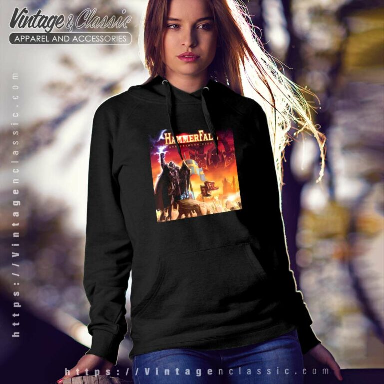 Hammerfall Shirt One Crimson Night Hoodie Hammerfall Shirt One Crimson Night Hoodie