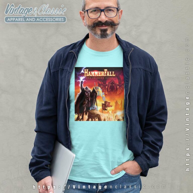Hammerfall Shirt One Crimson Night Long Sleeve Tee Hammerfall Shirt One Crimson Night Long Sleeve Tee