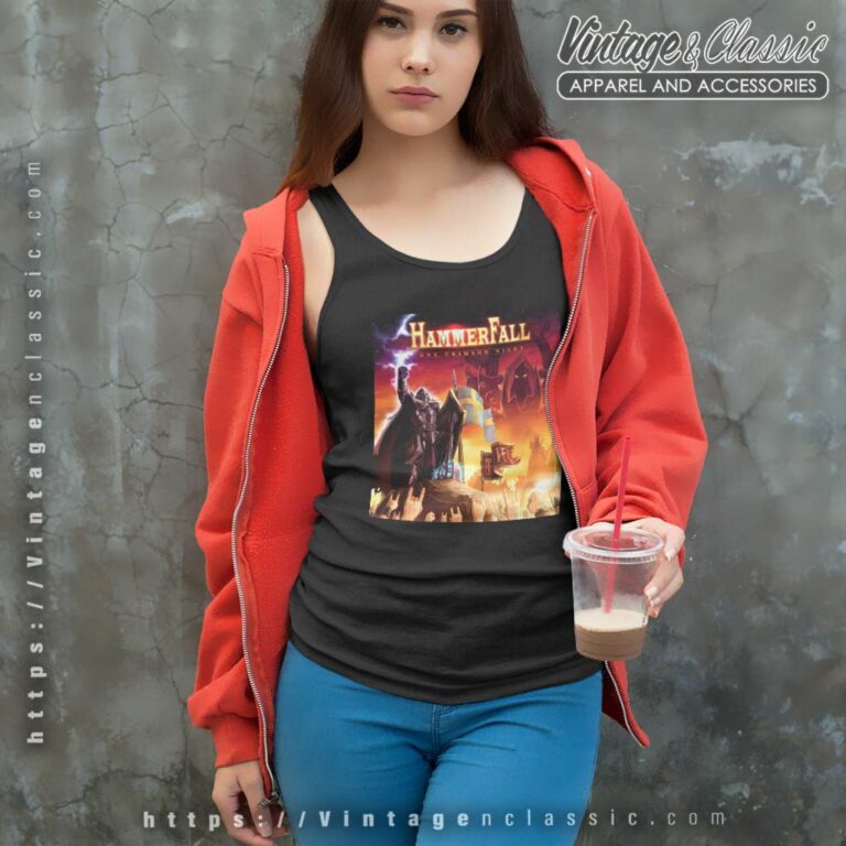 Hammerfall Shirt One Crimson Night Tank Top Racerback Hammerfall Shirt One Crimson Night Tank Top Racerback