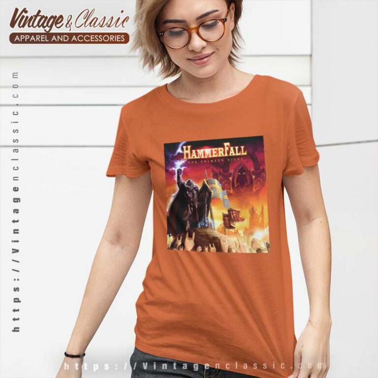 Hammerfall Shirt One Crimson Night Women TShirt Hammerfall Shirt One Crimson Night Women TShirt