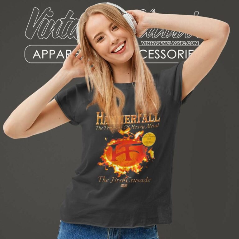 Hammerfall Shirt The First Crusade Women TShirt Hammerfall Shirt The First Crusade Women TShirt