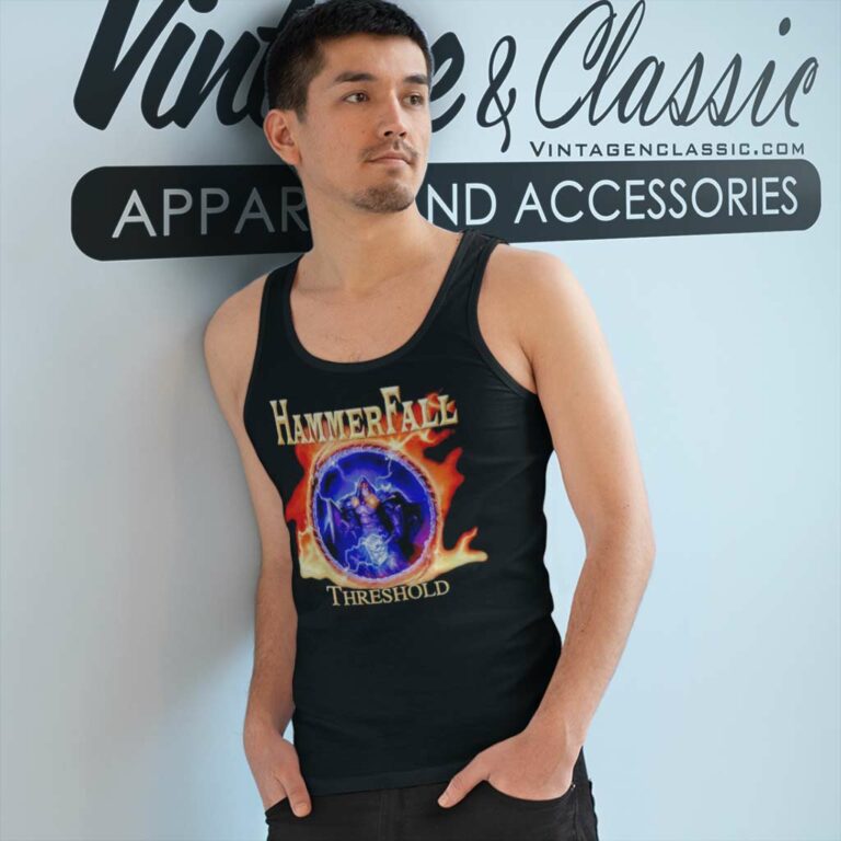 Hammerfall Shirt Threshold Album Cover Tank Top Racerback Hammerfall Shirt Threshold Album Cover Tank Top Racerback