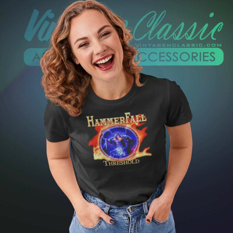 Hammerfall Shirt Threshold Album Cover Women TShirt Hammerfall Shirt Threshold Album Cover Women TShirt