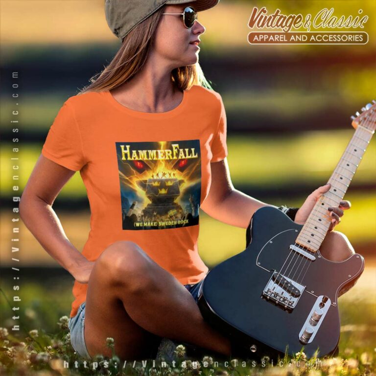 Hammerfall Shirt We Make Sweden Rock Women TShirt Hammerfall Shirt We Make Sweden Rock Women TShirt