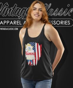 Hamms American Flag Beer 4th Of July Tank Top Racerback