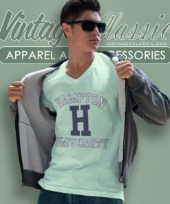 Hampton University V Neck TShirt