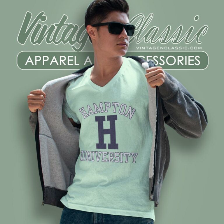 Hampton University V Neck TShirt Hampton University V Neck TShirt