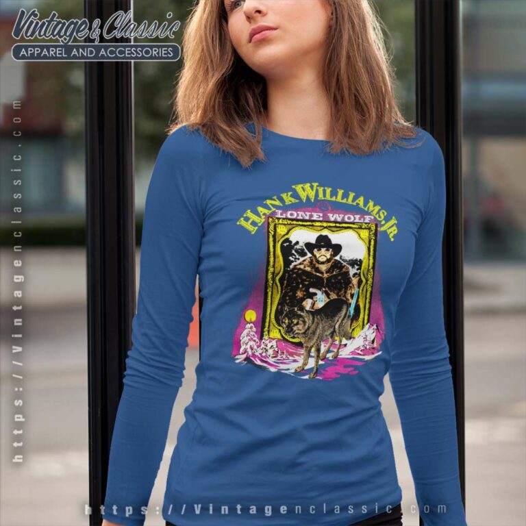 Hank Williams Shirt Jr Lone Wolf Tour Long Sleeve Tee Hank Williams Shirt Jr Lone Wolf Tour Long Sleeve Tee